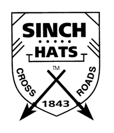 SINCH HATS CROSS 1843 ROADS