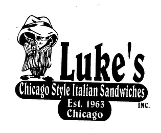 LUKE'S CHICAGO STYLE ITALIAN SANDWICHES EST. 1963 CHICAGO