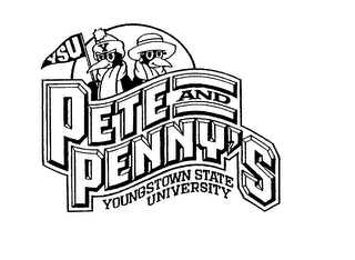 YSU PETE AND PENNY'S YOUNGSTOWN STATE UNIVERSITY