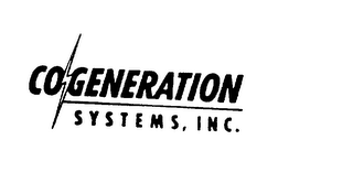 COGENERATION SYSTEMS, INC.