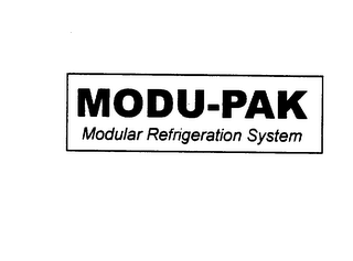 MODU-PAK MODULAR REFRIGERATION SYSTEM