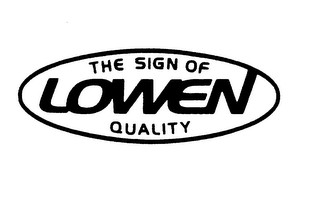 LOWEN THE SIGN OF QUALITY