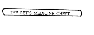THE PET'S MEDICINE CHEST