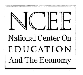 NCEE NATIONAL CENTER ON EDUCATION AND THE ECONOMY