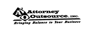 AO ATTORNEY OUTSOURCE.INC. BRINGING BALANCE TO YOUR BUSINESS