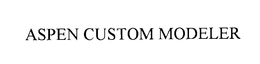 ASPEN CUSTOM MODELER