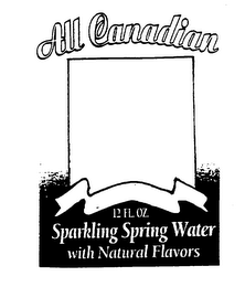 ALL CANADIAN SPARKLING SPRING WATER WITH NATURAL FLAVORS