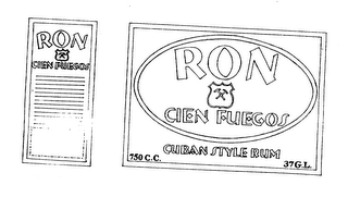 RON CIEN FUEGOS CUBAN STYLE RUM