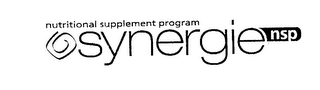 SYNERGIE NSP NUTRITIONAL SUPPLEMENT PROGRAM