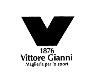 V 1876 VITTORE GIANNI MAGLIERIA PER LO SPORT