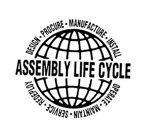 ASSEMBLY LIFE CYCLE DESIGN PROCURE MANUFACTURE INSTALL OPERATE MAINTAIN SERVICE REDEPLOY