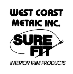 WEST COAST METRIC INC. SURE FIT INTERIOR TRIM PRODUCTS