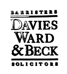 BARRISTERS, DAVIES WARD & BECK