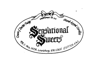 PROVERBS 16:24 SENSATIONAL SWEETS