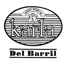 CERVEZA EXTRAFINA KARLA DEL BARRIL