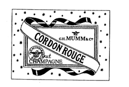 CORDON ROUGE G.H. MUMM & CIE G.H. MUMM & CIE REIMS BRUT CHAMPAGNE