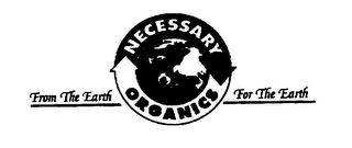 NECESSARY ORGANICS FROM THE EARTH FOR THE EARTH