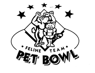 FELINE TEAM PET BOWL