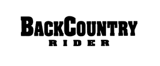 BACKCOUNTRY RIDER