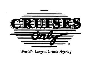 CRUISES ONLY WORLD'S LARGEST CRUISE AGENCY