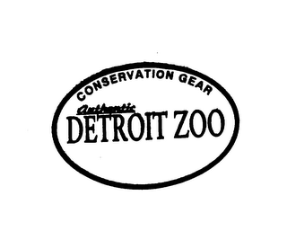 CONSERVATION GEAR AUTHENTIC DETROIT ZOO