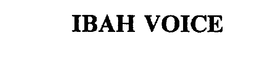 IBAH VOICE
