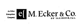 AN ECKER ENTERPRISES COMPANY M. ECKER & CO. OF ILLINOIS, INC.