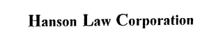 HANSON LAW CORPORATION