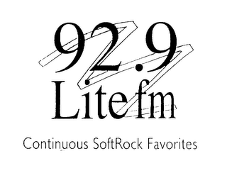 92.9 LITE FM CONTINUOUS SOFT ROCK FAVORITES