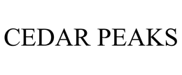 CEDAR PEAKS