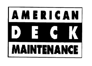 AMERICAN DECK MAINTENANCE