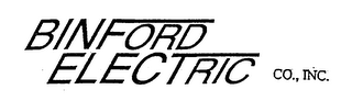 BINFORD ELECTRIC CO., INC.