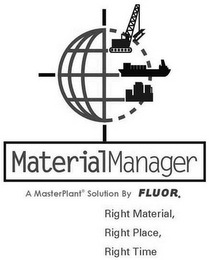 MATERIALMANAGER A MASTERPLANT SOLUTION BY FLUOR DANIEL RIGHT MATERIAL, RIGHT PLACE, RIGHT TIME.