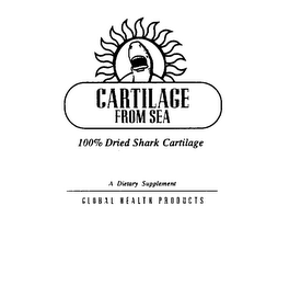 CARTILAGE FROM SEA 100% DRIED SHARK CARTILAGE A DIETARY SUPPLEMENT GLOBAL HEALTH PRODUCTS