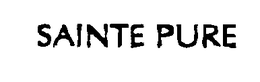 SAINTE PURE