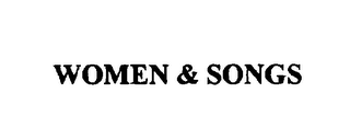 WOMEN & SONGS