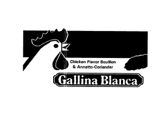 CHICKEN FLAVOR BOUILLON & ANNATTO-CORIANDER GALLINA BLANCA