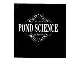 POND SCIENCE HEALTH VITALITY GROWTH COLOUR ADVANCED FISH FOOD