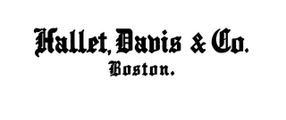 HALLET, DAVIS & CO. BOSTON.