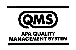 QMS APA QUALITY MANAGEMENT SYSTEM