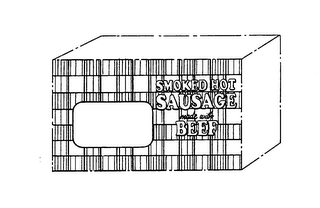 SMOKED HOT SAUSAGE MADE WITH BEEF