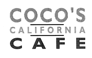 COCO'S CALIFORNIA CAFE