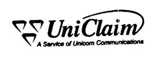 UNI CLAIM A SERVICE OF UNICOM COMMUNICATIONS