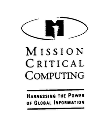 MISSION CRITICAL COMPUTING HARNESSING THE POWER OF GLOBAL INFORMATION AND DESIGN