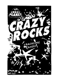 CRAZY ROCKS CRACKLING CANDY CRAZY PLANET