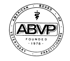 ABVP AMERICAN BOARD OF VETERINARY PRACTITIONERS FOUNDED 1978