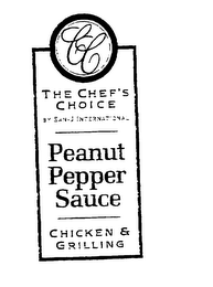 CC THE CHEF'S CHOICE BY SAN-J INTERNATIONAL PEANUT PEPPER SAUCE CHICKEN & GRILLING