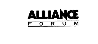 ALLIANCE FORUM