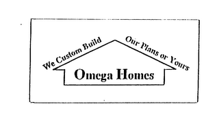 WE CUSTOM BUILD OUR PLANS OR YOURS OMEGA HOME