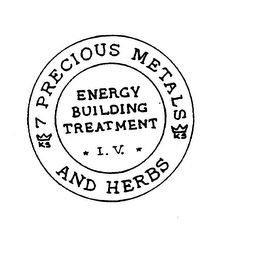 KS 7 PRECIOUS METALS KS AND HERBS ENERGY BUILDING TREATMENT I.V.